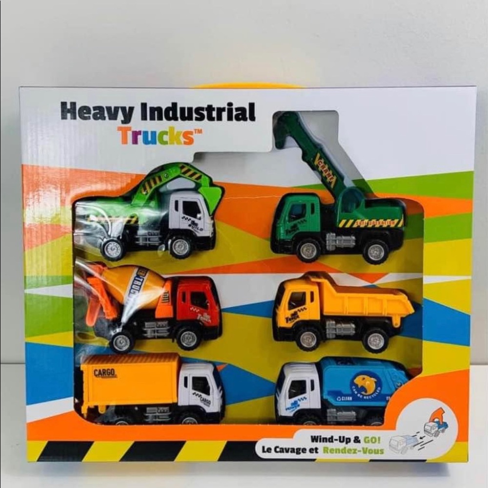 Brand New 6 Pack Truck Playset